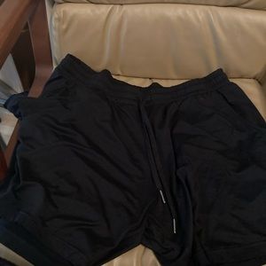 Black gym shorts